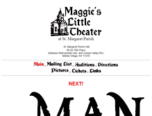 Tablet Screenshot of maggieslittletheater.org